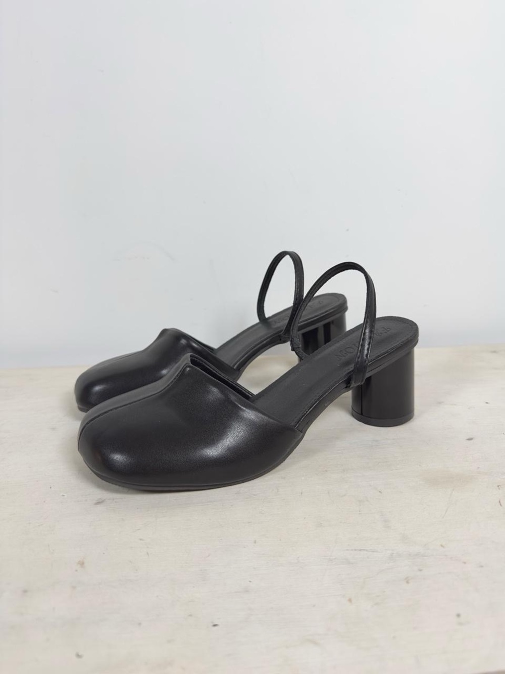 Slingback Square Toe Mules